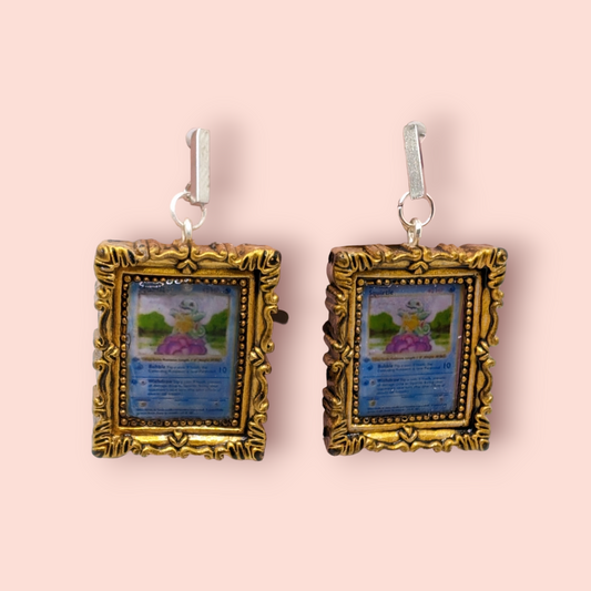 Squirtle hall of fame frame earrings