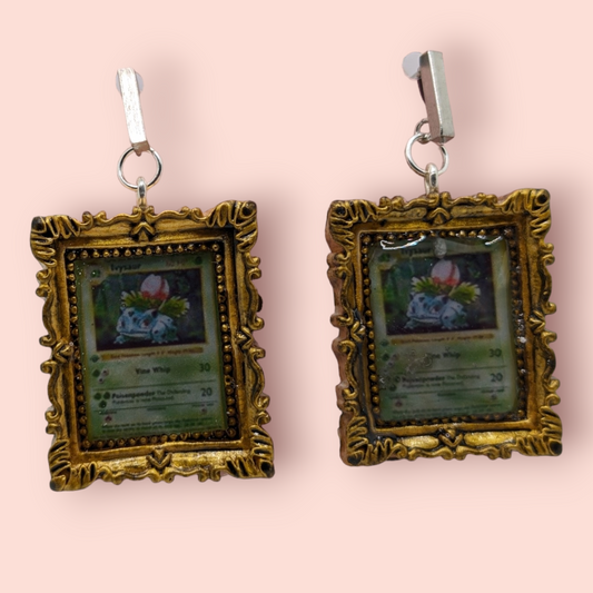 Ivysaur hall of fame frame earrings