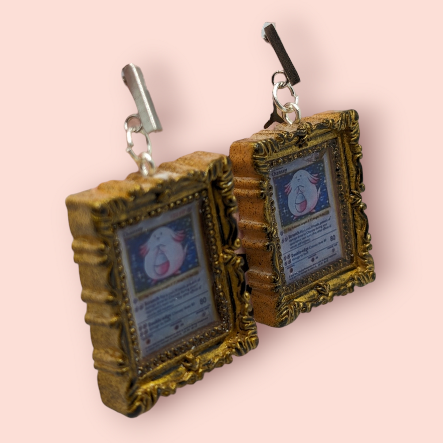 Chansey hall of fame frame earrings