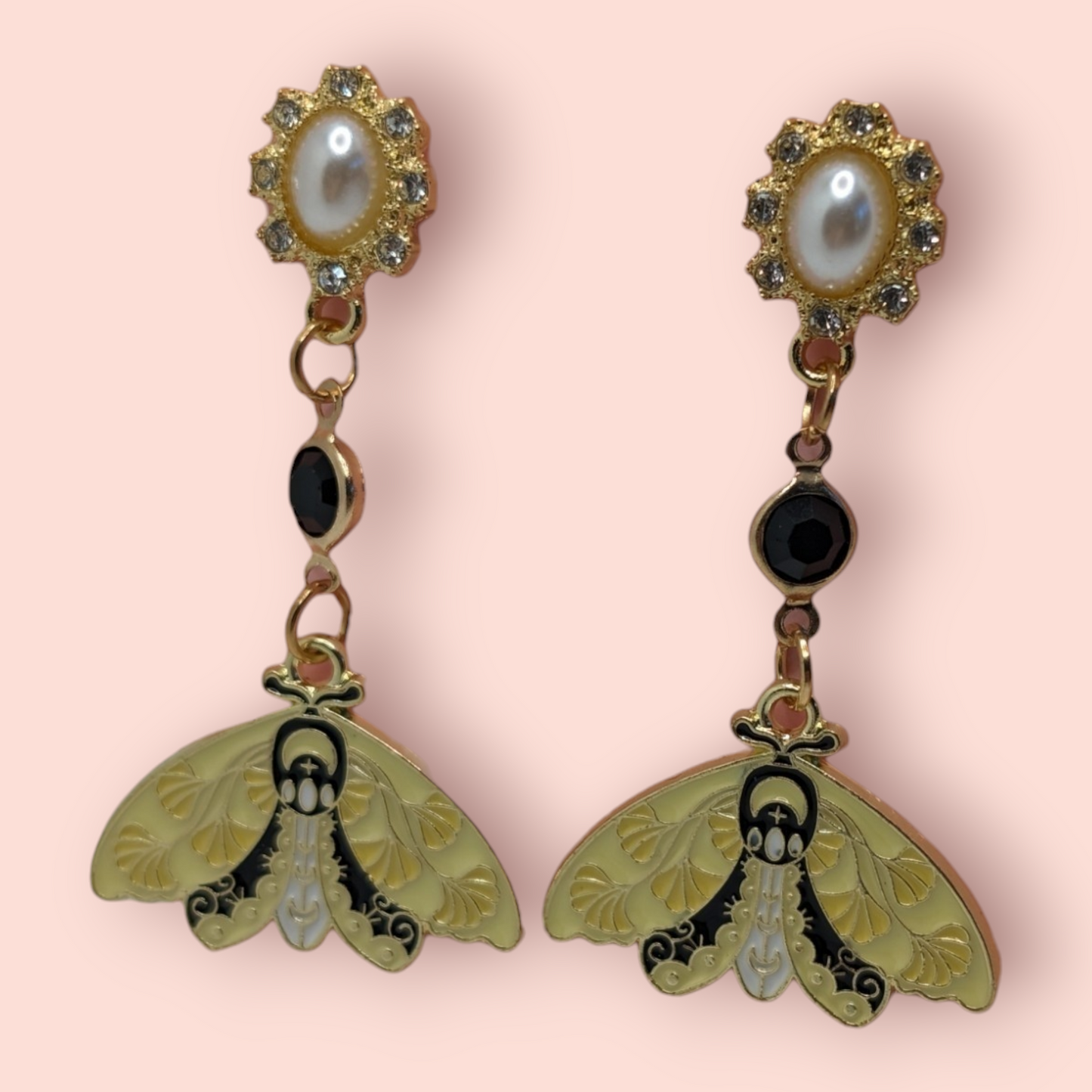 enchanting world of nature Magical Moth Earrings