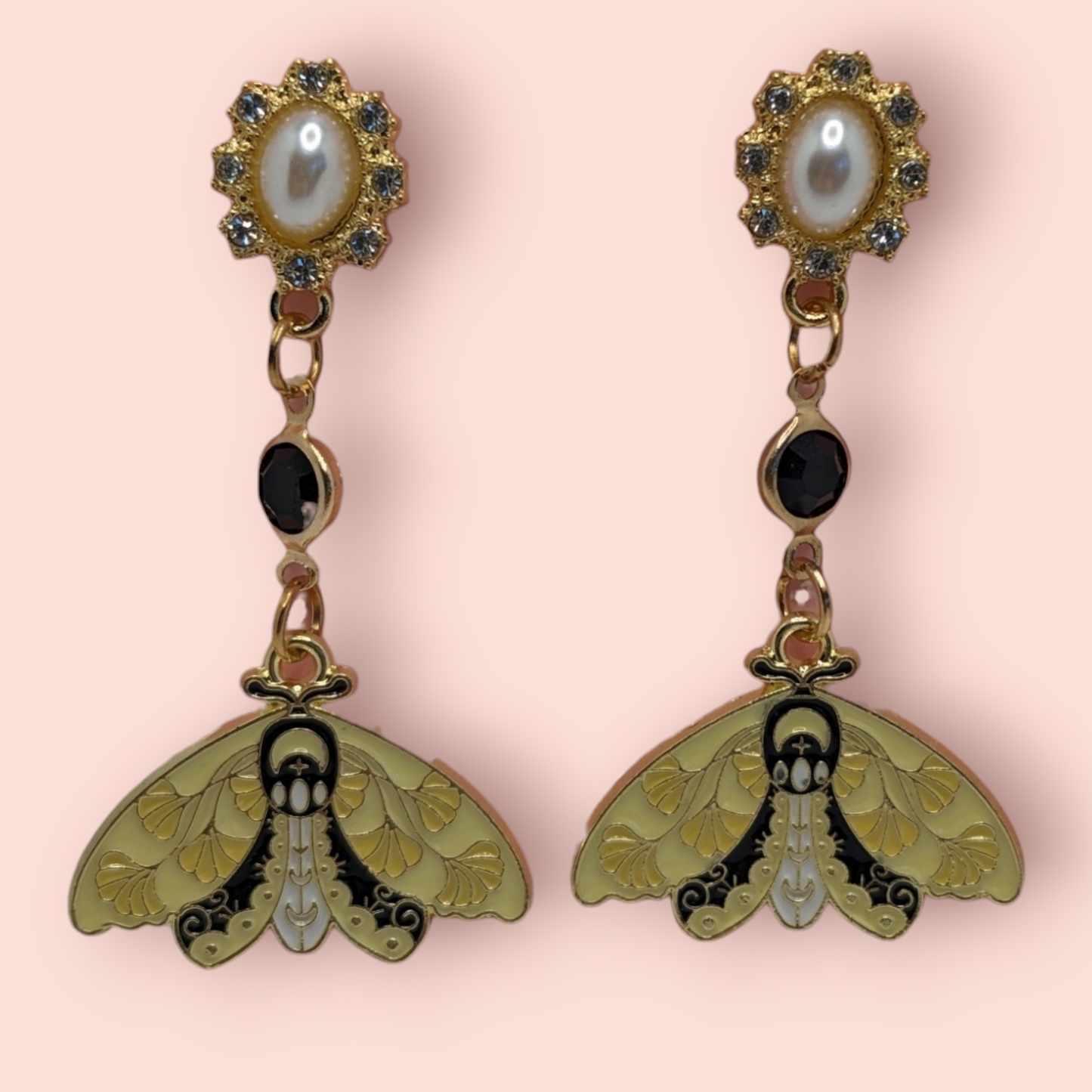 enchanting world of nature Magical Moth Earrings