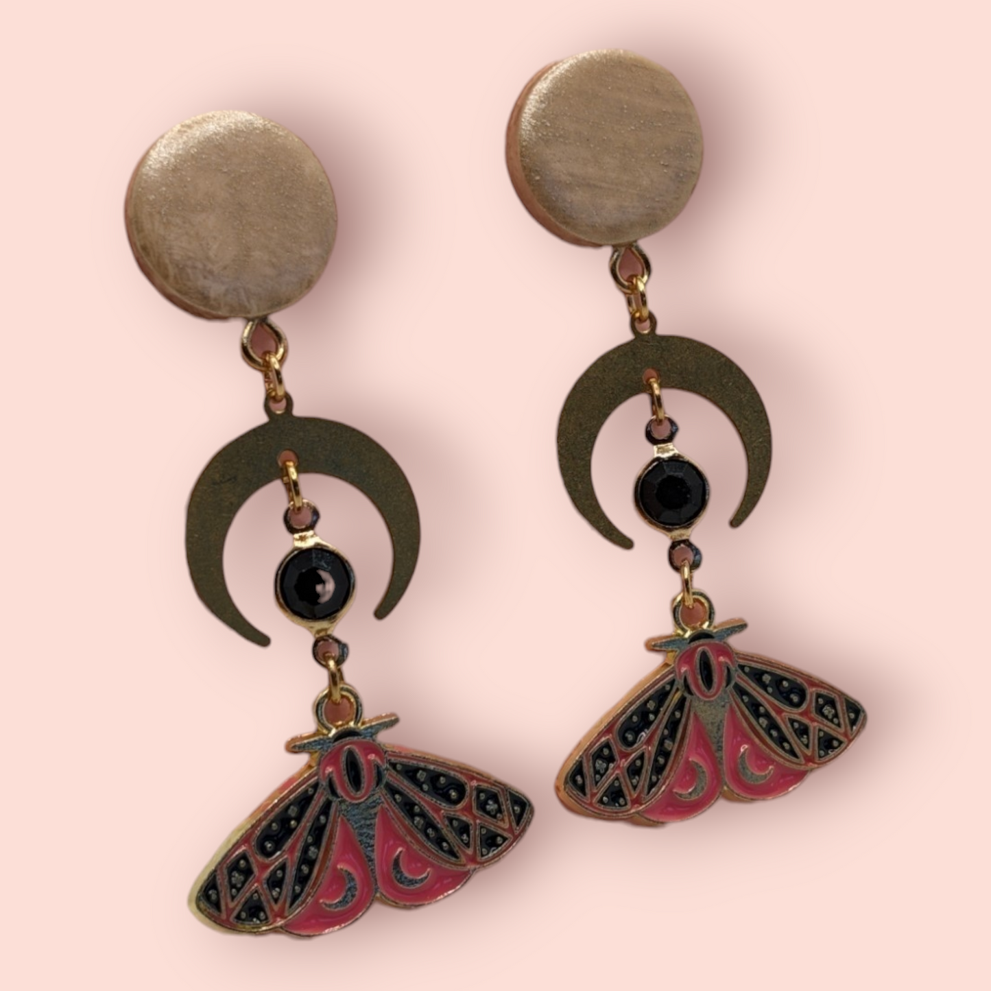 enchanting world of nature Magical Moth Earrings