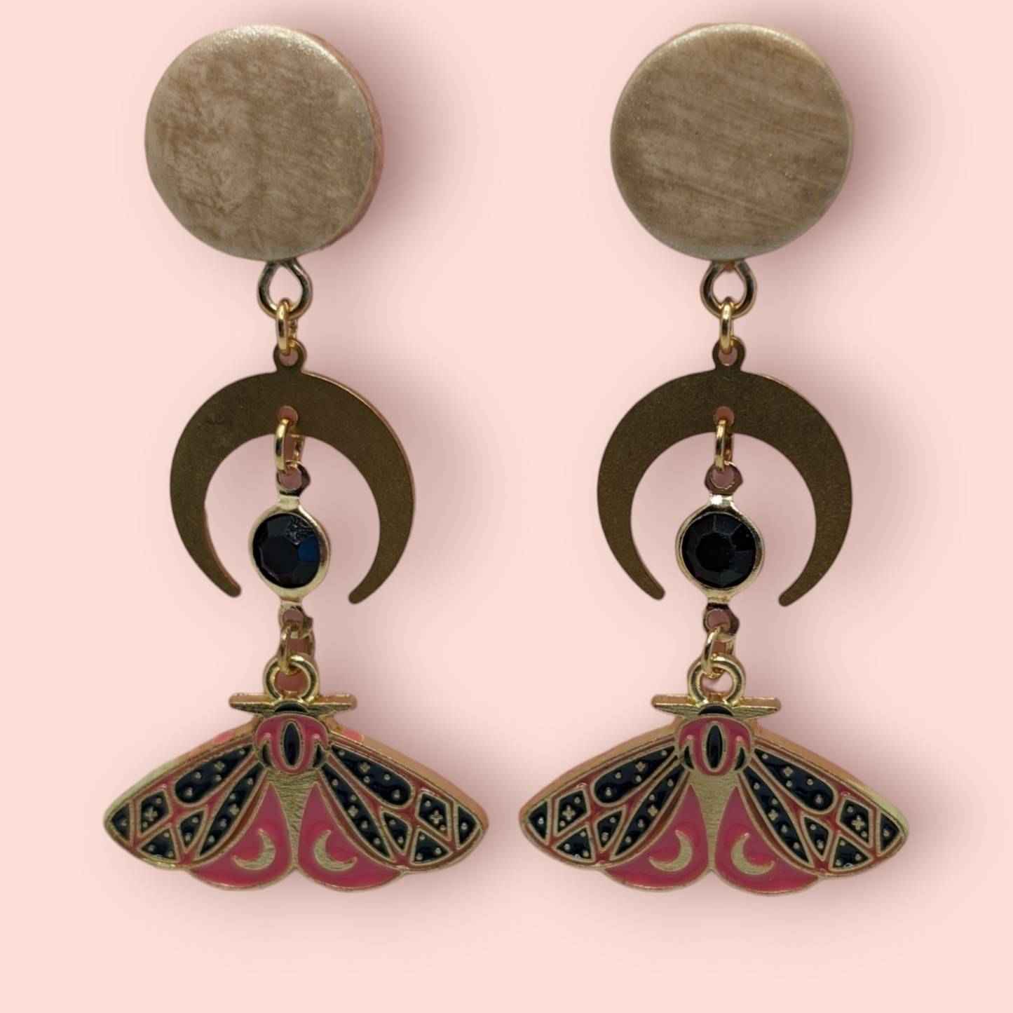 enchanting world of nature Magical Moth Earrings