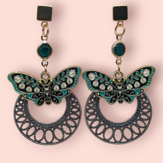 enchanting world of nature Magical Moth Earrings