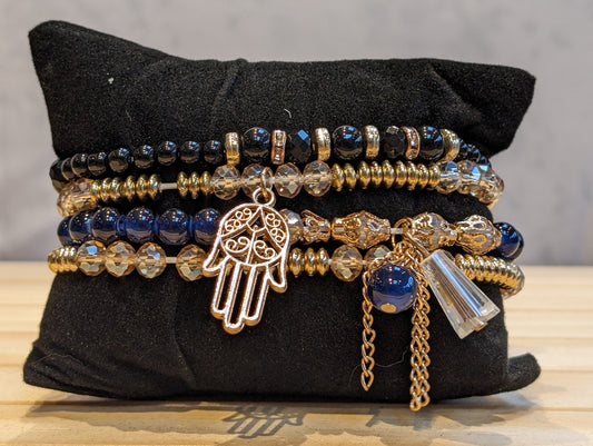 Stackems bracelet set spring summer collection : Midnight sky