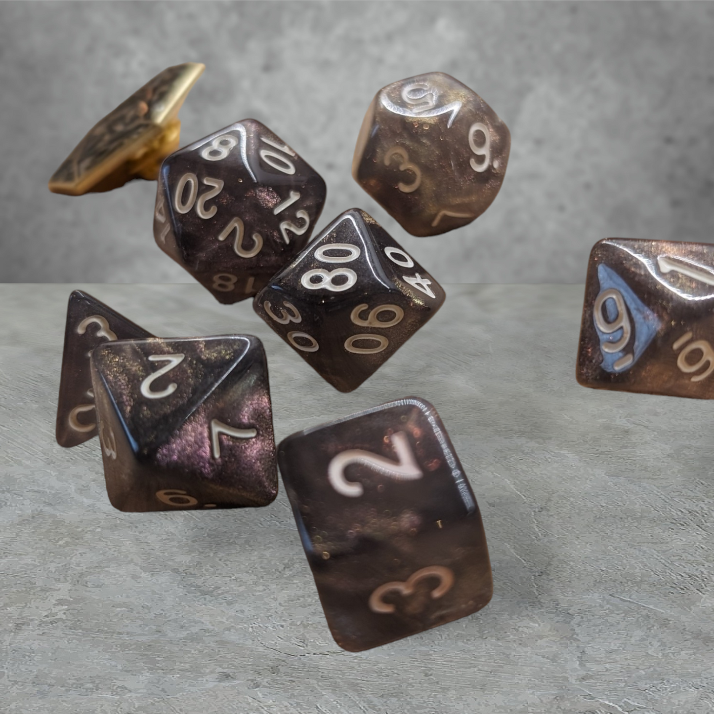 "high priestess" themed tabletop roleplay gaming dice gift set