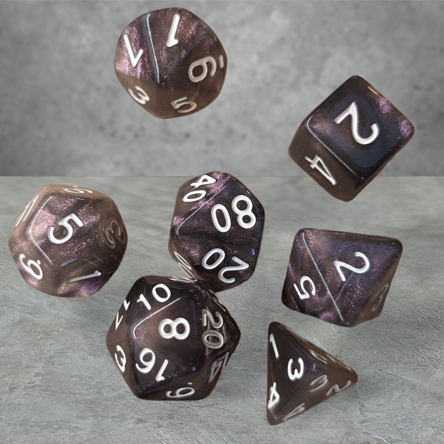 "high priestess" themed tabletop roleplay gaming dice gift set