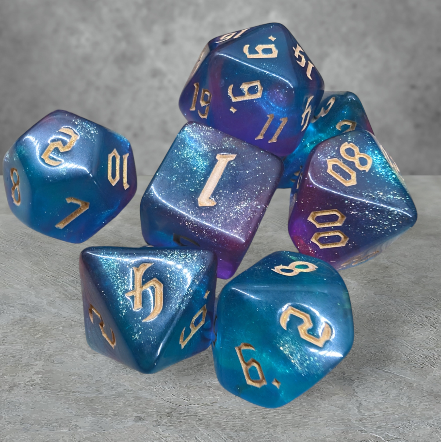 "the forset protector" tabletop roleplay gaming dice gift set