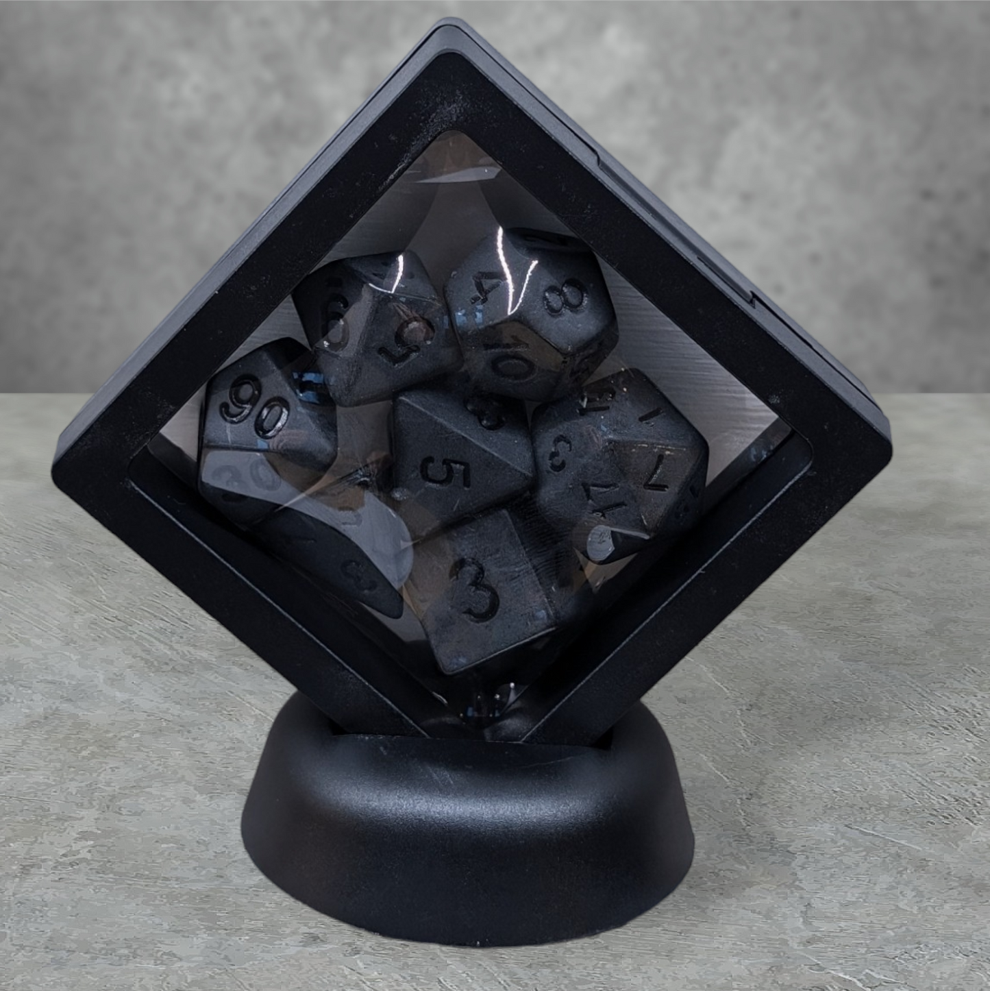 "wassup witches" themed tabletop roleplay gaming dice gift set