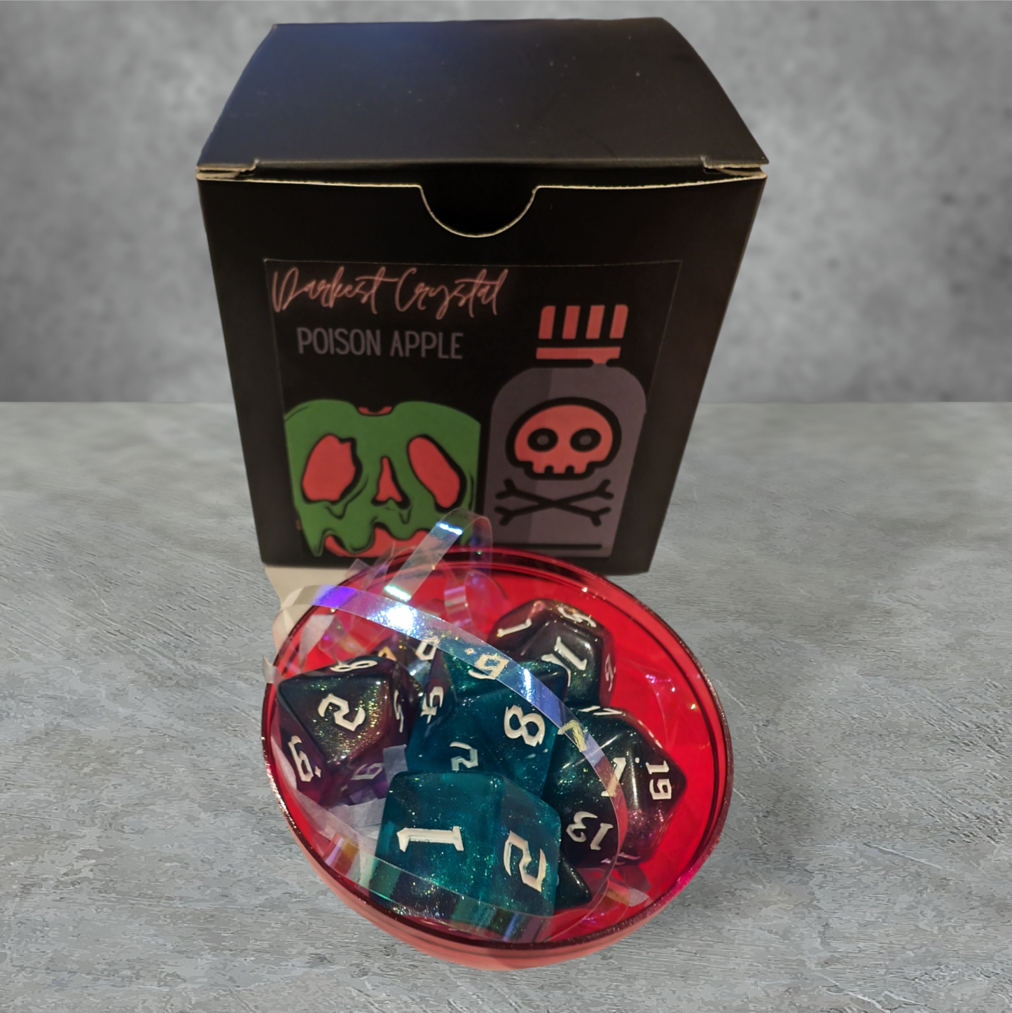 "Poison apple" roleplay tabletop gaming dice